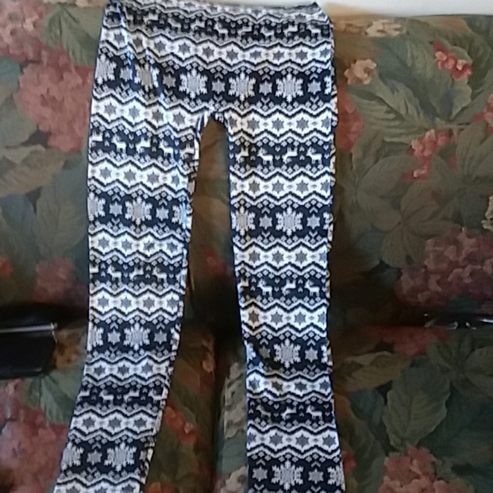 Holiday print leggings last price